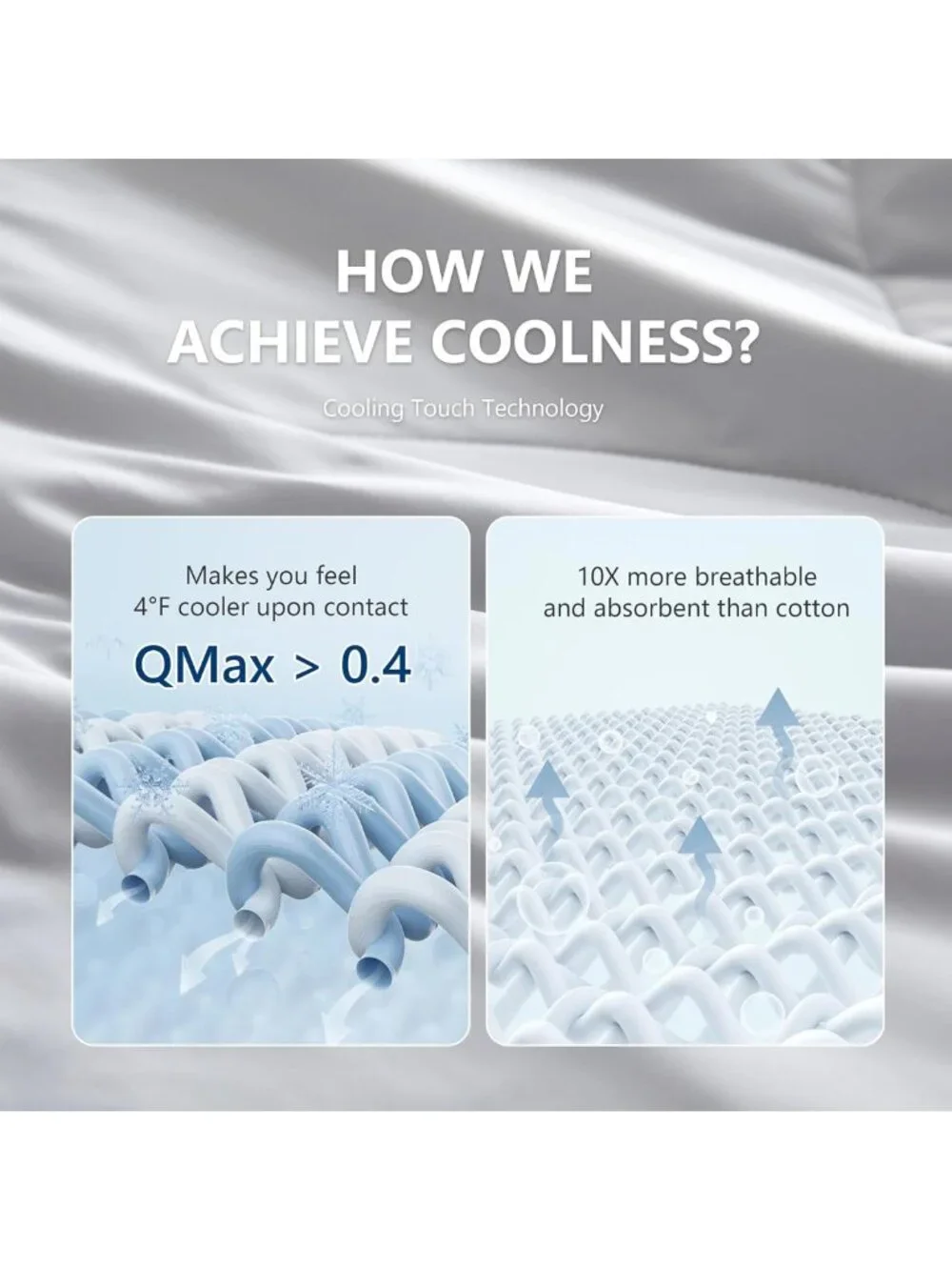 Cooling Comforter King Size - Lightweight Summer Blanket for Hot Sleepers